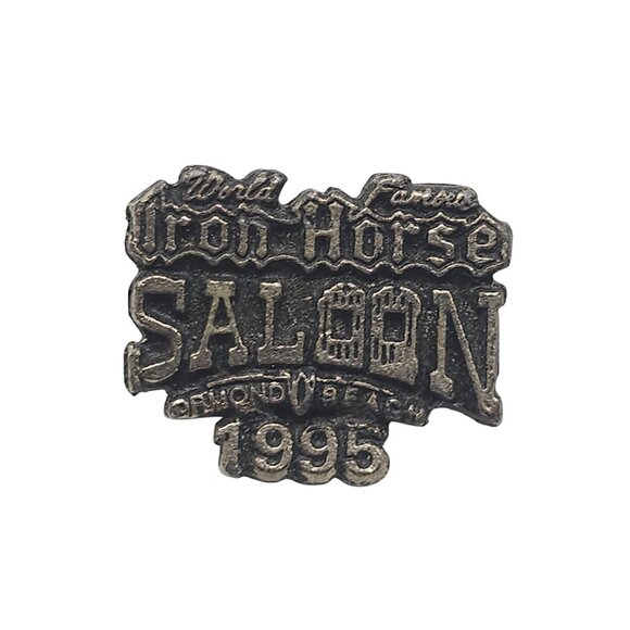 Vintage Iron Horse Saloon 1995 Pin Badge With Dual Clutches - Picture 1 of 4
